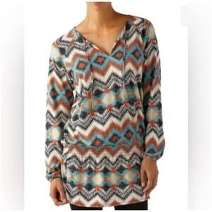 Patagonia Dress Womens Small Cream Kamala Drop Waist Tunic Organic Cotton Nature